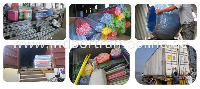 Packing of indoor playground equipment